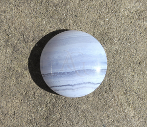 Piedra preciosa de ágata de encaje azul Natural, cabujón trasero plano redondo para hacer joyas, piedra preciosa de forma redonda suelta - Product Image 3