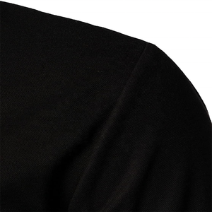 Prix de fabrication Hommes Slim 100% Coton Tricoté pour Chemises Manches Courtes Col Tourné Séchage Rapide Respirant Logo Imprimé Personnalisé - Product Image 4