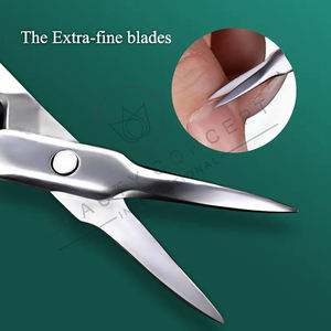 Tijeras de Belleza de Acero Inoxidable, Rectas, de Precisión, Multiusos, Herramienta para el Cuidado de Cutículas, para Mano Derecha, Fáciles de Usar - Product Image 5