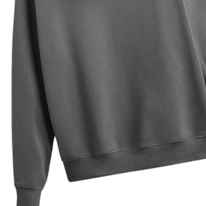 Sudadera con Capucha Gris Oscuro Unisex, Sudadera con Capucha de Felpa de Algodón Premium, Ropa de Calle Informal de Invierno, Lisa, Proveedor Mayorista - Product Image 4