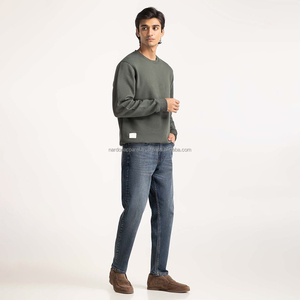 Nardon Apparel OEM en blanco francés Terry Fleece personalizado cuello redondo sudadera de gran tamaño hombro hombres sudaderas con capucha ropa 2025 - Product Image 1