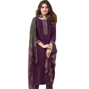 Latest Fancy Viscose Dolby Design Heavy Embroidery Work Women's <b>Kurtis</b> for Pant Dupatta Formal Parties Indian Pakistani - Product Image 1