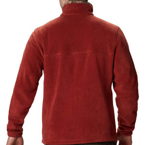 2025 nouveauté veste pour hommes impression personnalisée manches longues fermeture éclair avant O cou col respirant polaire veste pour hommes - Product Image 2