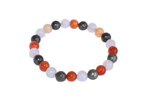 กำไลข้อมือหินโซดาไลต์ เอนเจลไลต์ คาลซิโดนี ขนาด 8 มม. สวยงาม ผสมผสานพลังจักระตาไตร สำหรับเสริมฮวงจุ้ย ขายส่ง - Product Image 3