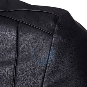 Chaqueta de cuero de piel de oveja hecha en Pakistán para hombre, chaqueta de invierno transpirable impermeable informal a la moda - Product Image 3