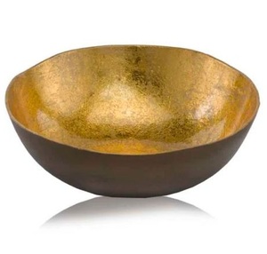 Bol en métal tendance qualité faite à la main pour la décoration de la maison et des fêtes Bol de service Service de cuisine à domicile Bol à fruits - Product Image 1