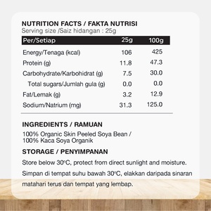 ORGANIC FIELDS 500g Polvo de Soja Orgánico en Polvo para Bebida Instantánea - Product Image 1