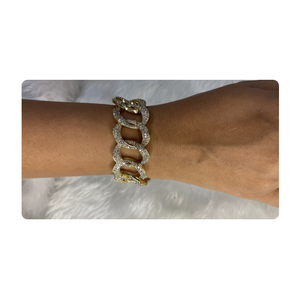 Designer Bracelet Made in 14kt Yellow <b>Solid</b> <b>Gold</b> for Valentines Day Mothers Day or Romantic Gifting from India - Product Image 3