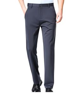 Nouveau pantalon décontracté Slim Fit pour hommes tissu en coton respirant de haute qualité pantalon droit pour hommes logo personnalisé - Product Image 2