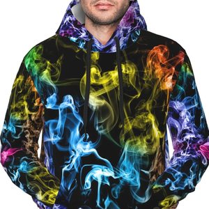 Custom Colorful 3D Print Pullover Hoodie | Premium 100% Cotton Loose Fit Pocket Hooded Sweatshirt TEAM <b>BUILDER</b> Men's Autumn - Product Image 1