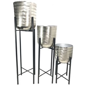 Galerie et balcon Vaisselle Pot à plantes Finition plaquée cuivre Jardinière Pot de plantation scolaire Jardinière pour galerie Jardinière - Product Image 6