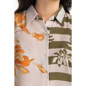 Camisas Casuales de Popelina con Estampado Floral para Mujer, Estilo Vintage, para Primavera/Verano y Otoño, Tallas XS-XL Disponibles - Product Image 2