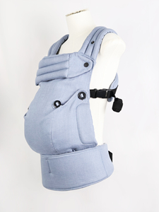 Luce blu ergonomica <span class=keywords><strong>marsupio</strong></span> portatile traspirante morbido per neonati moderno cotone leggero nuovo bambino - Product Image 2