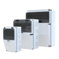 Boîtier d'instrumentation électronique blanc IP44 en plastique ABS moulé par injection, montage en surface, capacité de distribution MCB 5-9-15