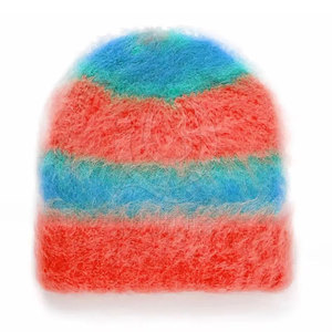 Bonnet doux en fausse fourrure avec coupe extensible et doublure chaude Bonnet en fourrure d'hiver avec tricot épais et texture moelleuse - Product Image 6