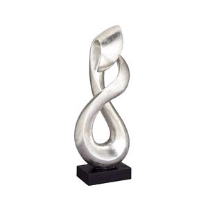 Escultura Moderna con acabado de plata alta infinito abierto, decoración nórdica para el hogar, accesorios de lujo, proveedor a granel de Navidad, nuevo diseño - Product Image 1