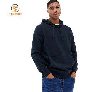 100% <b>Black</b> Cotton Pullover <b>Hoodie</b> for <b>Men</b> Solid Pattern Embroidered <b>Plain</b> Dyed Custom Print Thermal Fleece Sweatshirt for Winter - Product Image 1