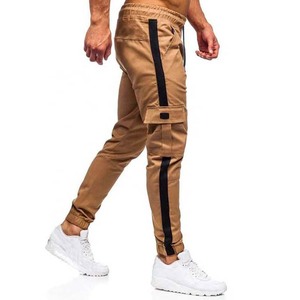 Pantalons de survêtement pour hommes populaires, décontractés, coupe slim, mi-longueur, 100% polyester, séchage rapide, respirant, de haute qualité, avec poche latérale à rabat - Product Image 2