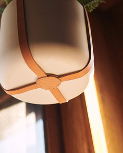 Courroie de suspension moderne en cuir véritable pour pot de plantes Paniers suspendus pour fleurs au plafond pour l'intérieur et l'extérieur Plantes d'intérieur et d'extérieur élégantes - Product Image 5