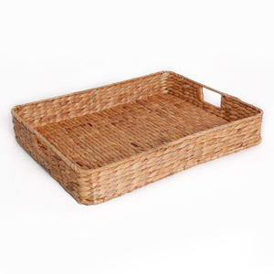 Low price trinket display tray eco friendly <b>water</b> hyacinth trays jewelry storage <b>container</b> - Product Image 5