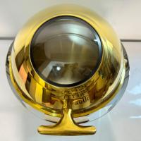 Plat de service rond de luxe en acier inoxydable doré, chauffe-plats de buffet de 9 L pour hôtels et restaurants, idéal pour la réchauffe d'alcool