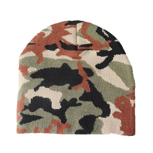 Design Your Own Customized Jacquard Knit <b>Beanie</b> Hat Custom Logo Sublimation Printed Solid Pattern Winter Hat for Unisex Adults - Product Image 3