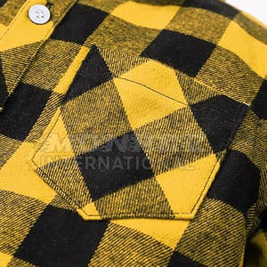 Otoño Invierno camisas de franela de corte moderno para hombres Slim Fit 100% algodón patrón colorido estilos de moda - Product Image 6