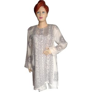 KVR de alta calidad Om Kurta 100% tela de algodón de alta calidad precios al por mayor ropa Lisa personalizada Anti Technics estilo de artículo para exportación - Product Image 2