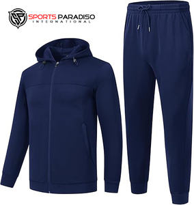 ชุดวอร์ม2ชิ้นสำหรับนักกีฬาของผู้ชายเสื้อวอร์มแบบซิปเต็มตัวสำหรับวิ่งจ๊อกกิ้งและวิ่งกีฬาลำลอง & ระบายอากาศ - Product Image 6