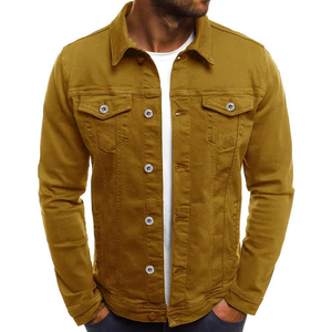 New Fashion Winter <b>Denim</b> <b>Jackets</b> Solid Color Casual 100% Cotton Eco-Friendly Breathable Customized <b>Men</b> <b>Denim</b> <b>Jackets</b> Pakistan - Product Image 1
