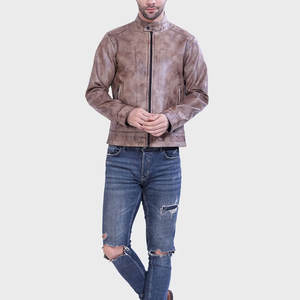 New Arrival Pakistan Manufacturer Men's <b>Biker</b> Leather <b>Jacket</b> Latest Design Eco Friendly Low Price Men's Leather <b>jacket</b> for men - Product Image 4