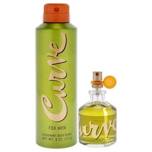 Curva da Liz Claiborne per gli uomini 2 pezzi regalo 2.5oz acqua Spray e 6 once deodorante Spray per il corpo Premium profumo regalo Set regalo - Product Image 2