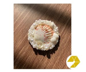 Meilleur miroir de coquillage du Vietnam avec des coquillages naturels Compact en vrac Mini miroir de coquillage pour l'élégance de la maison d'été côtière - Product Image 6