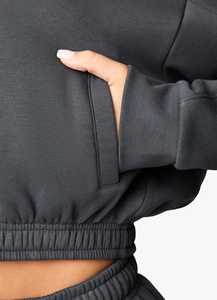 เสื้อฮู้ดดี้ผู้หญิงดีไซน์ใหม่ปี 2023 ไซส์ใหญ่ สีพื้น สำหรับฤดูหนาว ยูนิเซ็กซ์ แบรนด์ใหม่ ปักลายตามสั่ง เป็นมิตรกับสิ่งแวดล้อม ผ้าฟลีซ สไตล์สตรีท - Product Image 5