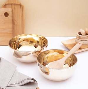 Calcutta Kansa Thali forgé à la main fabriqué à la main pur et authentique Kansa Bell métal Bronze artisans qualifiés pour un usage domestique - Product Image 4