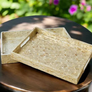 Label privé en bois durable avec plateau de service de vadrouille conçu pour un usage quotidien et une manipulation facile - Product Image 1