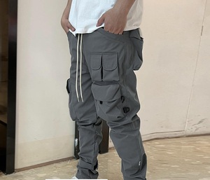 Pantalon Cargo Léger et Respirant pour Homme, Style Vintage en Toile Plissée, Décontracté, Style Naples - Vente en Gros Maden - Product Image 2