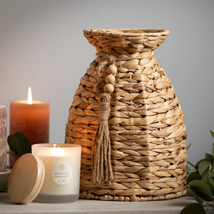 Vase en jacinthe d'eau pour la décoration de table Fabriqué au Vietnam Matériau écologique pour la décoration intérieure et la décoration de la vaisselle Vente en gros - Product Image 5