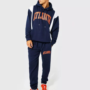 Survêtements de sport pour hommes personnalisés avec logo 2026, vêtements de rue, molleton 100% coton uni, jogging imprimé pour l'hiver - Product Image 1