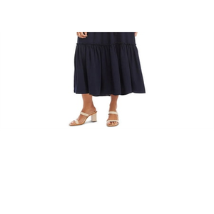 Abito da Cocktail Blu Karen Kane da Donna, Modello Midi Svasato con Fiocco Asimmetrico, Stile Empire Bodycon per Feste Estive e Invernali, Stampa Unica - Product Image 6