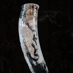 Cuerno para beber vikingo pulido hecho a mano estilo Animal calidad premium ecológico para ocasiones especiales decoración y coleccionismo - Product Image 3