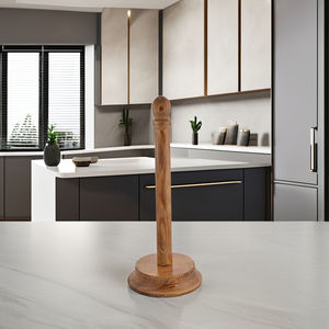 Premium <b>Wooden</b> Tissue <b>Holder</b> With Natural Wood Finish for Bathroom, <b>Kitchen</b>, and Dining Table Use Largest Manufacture Company - Product Image 3