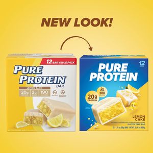 Pure <b>Protein</b> Pure <b>Protein</b> Bars, High <b>Protein</b>, Nutritious Snacks To Support Energy, Lemon Cake, 12 Count - Product Image 6