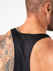 <b>Men</b> Muscle Tank Top Cotton Blend Breathable Fabric OEM Logo Print <b>Gym</b> Training <b>Vest</b> Private Label Bulk Orders <b>Gym</b> Stringer <b>Vest</b> - Product Image 5
