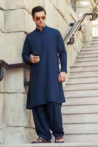 Kurta – broderie pour hommes kurta, pyjama Salwar Kameez Shalwar, motifs indiens et péruviens pour Eid - Product Image 5