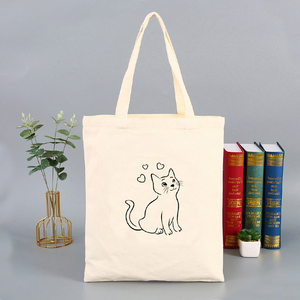 Expédition de gros Sacs fourre-tout en toile blanc à rayures à la mode pour femmes avec logo personnalisé - Product Image 3