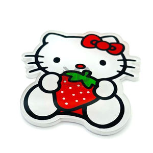 Tuiles d'extension de cils en acrylique en gros, forme papillon et cœur, design personnalisé, 7 mm, durables pour les artistes des cils - Product Image 5