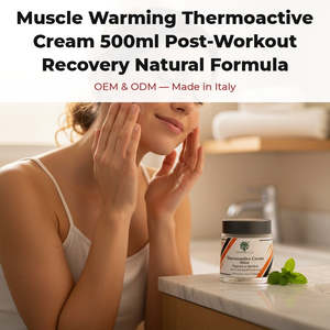 Italy RedMoringa 500ml Thermoactive Cream for Muscle Warming <b>Post</b>-Workout Recovery Natural Formula OEM Private <b>Label</b> Orthotic - Product Image 2