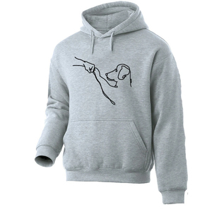 OEM ODM calidad superior hombres moda sudaderas Otoño Invierno 2024 relajado transpirable Casual con capucha perro Casual Jerséis - Product Image 3