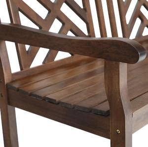 ม้านั่งในสวนไม้สักสีน้ำตาลเข้มผลิตในประเทศอินโดนีเซีย - Product Image 3